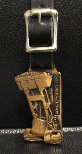 Cat Caterpillar Tractor Company Peoria IL Crawler Loader Watch Fob Advertising
