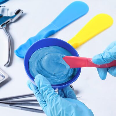 Dental Mixing Bowl Mixing Spatula Dappen Dishes for Oral Impression Material