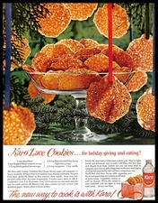 1965 Karo Syrup Vintage PRINT AD Lace Cookies Recipe Holiday Baking
