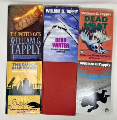 6 x William Tapply Attorney Brady Coyne Series Collins Crime Club Job Lot Bundle