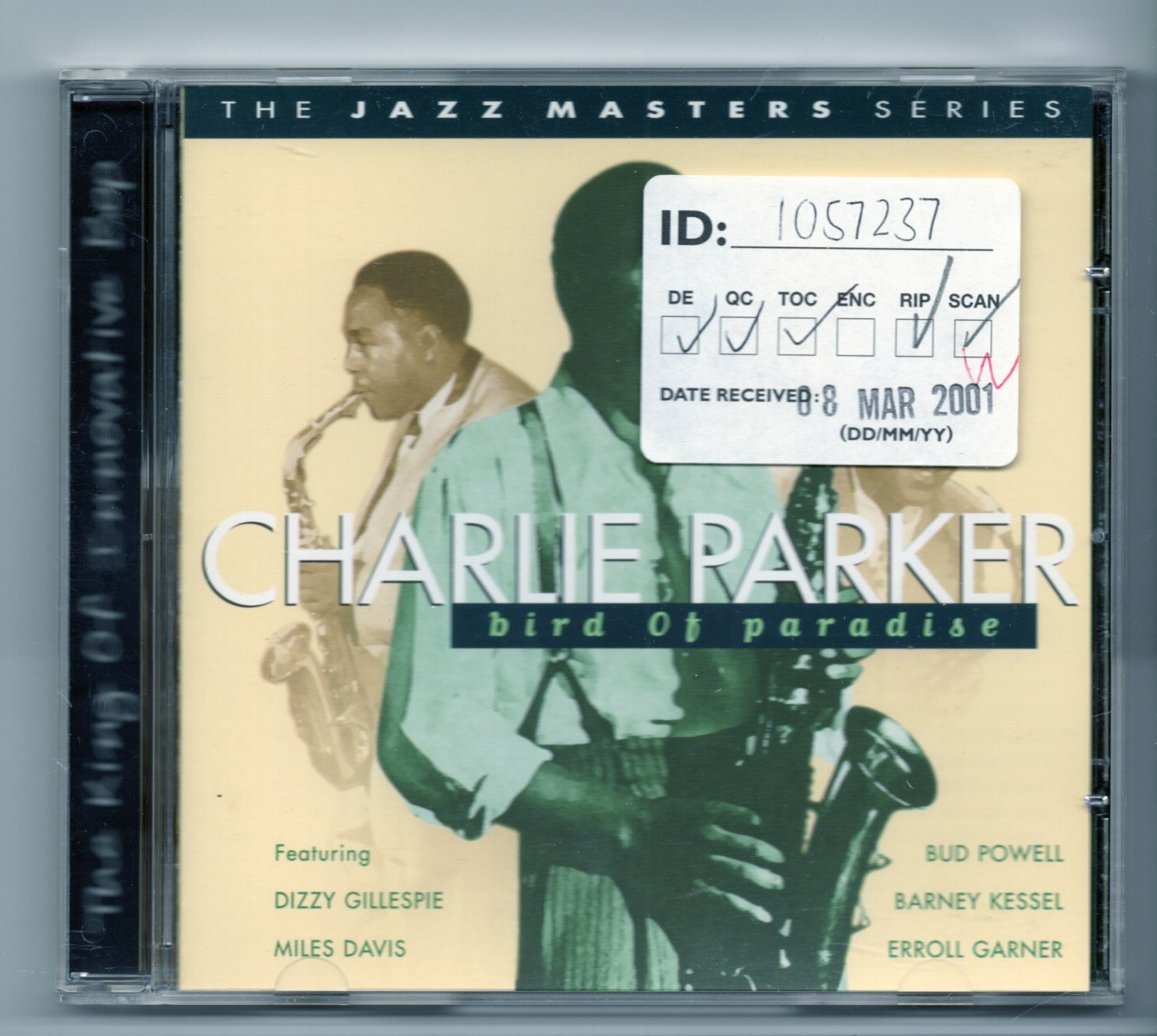 (JG578) Charlie Parker, Bird Of Paradise - 1999 CD