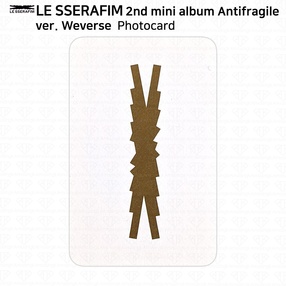 Le Sserafim 2nd Mini Album Antifragile Official Photocard Postcard