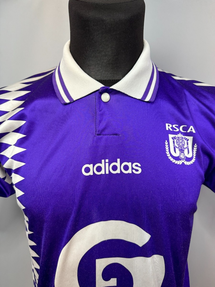 adidasアンデルレヒトホーム94/95 ANDERLECHT 1994 1995 HOME SHIRT FOOTBALL SOCCER JERSEY