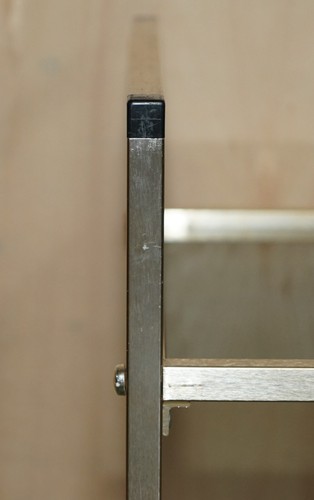 MID CENTURY MODERN GLASS AND POLISHED BRASS CIRCA 1950'S DRINKS TROLLEY - Picture 4 of 12