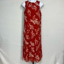 Vera Wang floral coral maxi dress size XXL