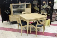 Table moderne vintage années 50 avec chaises par Renzo Rutili pour Johnson Co époque Eames