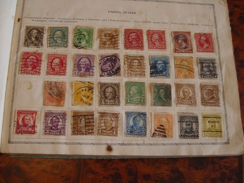 before 1926 Imperial Stamp Album! With Many Various international Stamps. - Picture 2 of 24
