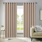 ROOEE Insulated Heavy Thick Blackout Curtains Eyelet Ring Top Pair with Tie Back image_3