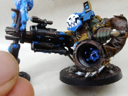 WH 40k Space Orks Eldar looted Big Mek Shokk Attack Gun SAG Snotzogga GW Kitbash - Picture 6 of 8