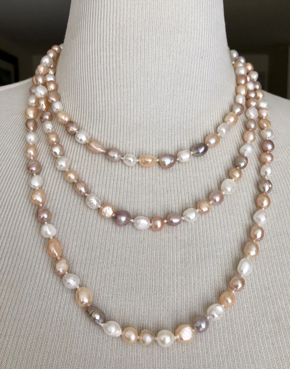 Pearl online string necklace