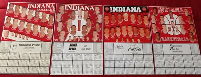53 INDIANA HOOSIER BB SCHED POSTERS 1940,1953,1975-77,1980-2024