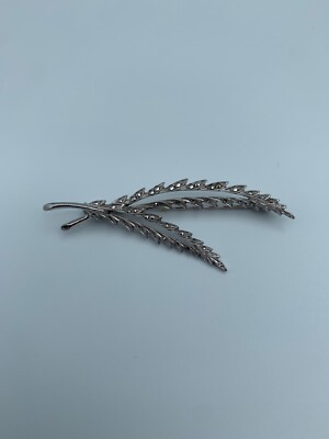 Broche Ancienne En Argent Massif 800 - Bijou Vintage, Bon état, Sans Marque