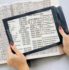 Full Page Large Sheet Magnifier Magnifying Glass Reading Aid Lens NEW FLEX A4