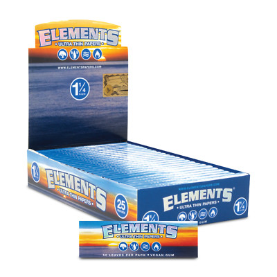 Elements Ultra Thin 1 1/4 Rolling Papers | Full Box 25 Ct