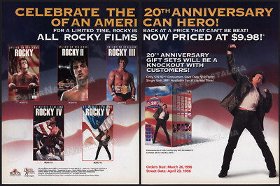 ROCKY - 20th Anniversary__Orig. 1996 Trade print AD / promo__