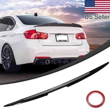 Glossy Black Adjustable Rear Trunk Tail Roof Spoiler Lip Wing Sedan Universal US