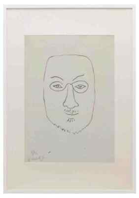 Henri Matisse Selbstportrait 1945 Skizze A3 A4 gerahmter Druck Bild