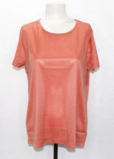 BLAIR S/S Seasonless Shell Top, Size M, Terracotta, NEW!!