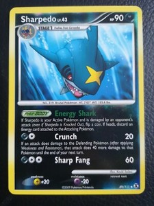 Sharpedo 49/111 Rising Rivals Reverse Holo MINT Condition