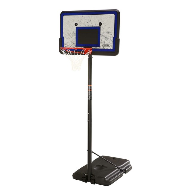 10 ft Basketball Hoop portable 44" Impact Adjustable indoors outdoors