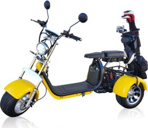 2000W Electric Trike Golf Cart Scooter Harley Style Canary Yellow CANARY YELLOW