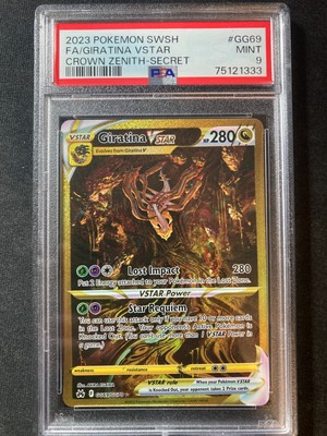 Pokémon Giratina VSTAR Secret Crown Zenith GG69 PSA 10