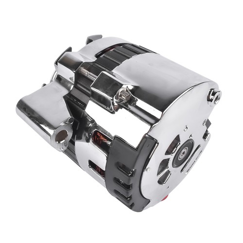 Chrome Alternator CS130 Style 12V 160 AMP for GM Chevy SBC BBC A1006C ES1006C - Picture 10 of 16
