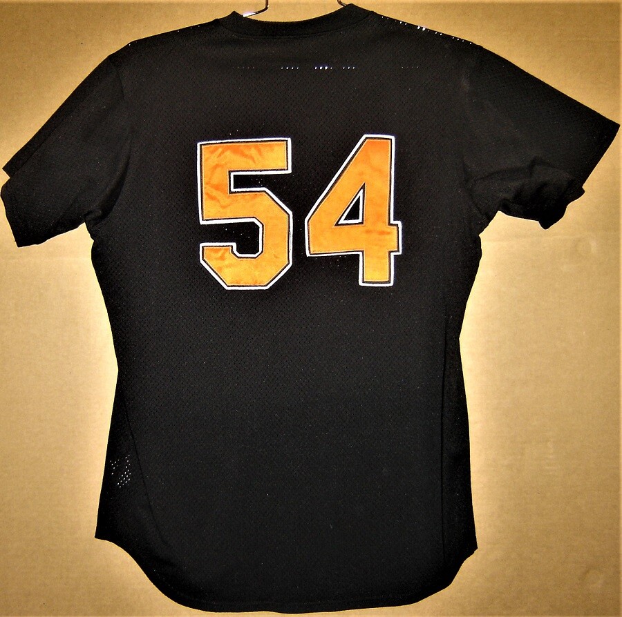 Baltimore ORIOLES #54 BLACK MESH BATTING PRACTICE Majestic Size 44