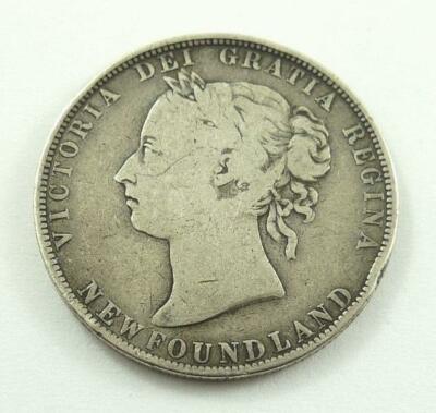 1881 ヴィクトリア50セント銀貨　Newfoundland 美品 50 Cents - Victoria - Newfoundland – Numista
