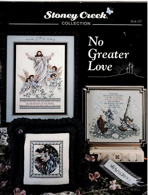 Kreuzstichkarte Stoney Creek Muster keine größere Liebe religiöse Designs Nr 107