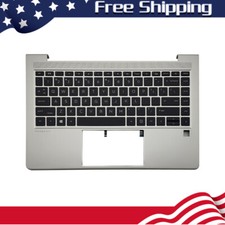 N01287-001 For HP Probook 440 445 G9 Palmrest Backlit Keyboard Silver Upper USK