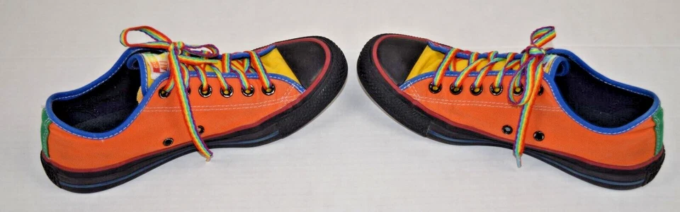 De colección Converse All Star Talla 8W 5M00s Color Arco Iris Personalizado No Leer Mis Zapatos Foto 3 de 4