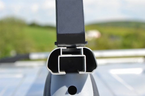 Techo Barras + de + Detiene Para vw transporter T5 10-15 Lwb Acero Negro - Imagen 7 de 12