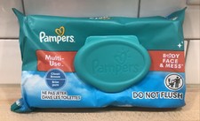 Pampers Baby Wipes Multi-Use Clean Breeze 1X Pop-Top 56CT Do Not Flush