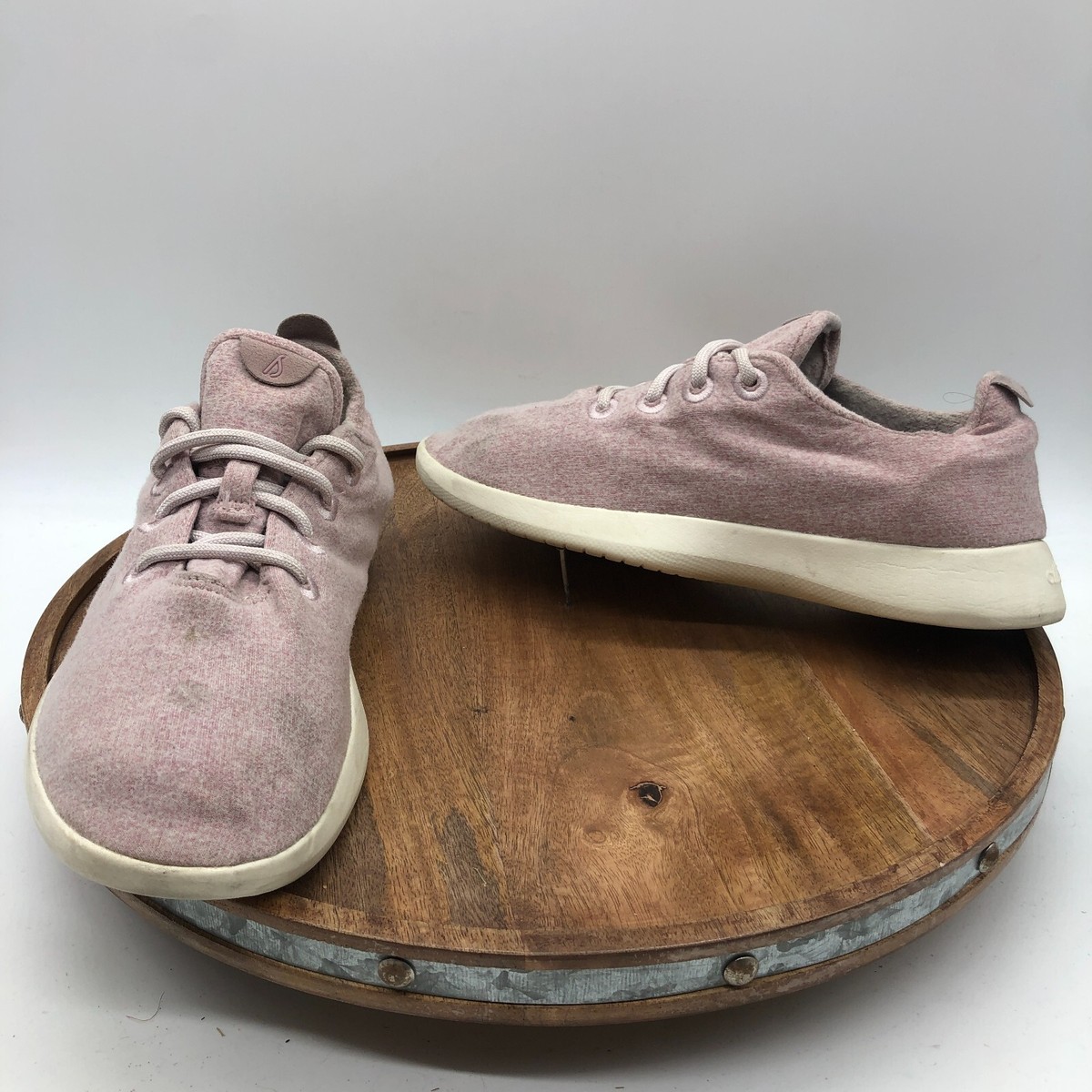 Allbirds Men\'s Merino Wool Sneakers Pink Gray Marled Wool Runners Size 8 M EUC Allbirds Merino Wool Runners WR Men main image 2