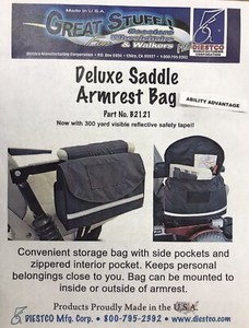 Diestco-Deluxe-Armrest-Saddle-Bag-for-Mobility-Scooters-amp-Wheelchairs-B2121-NEW
