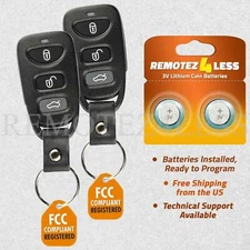 2 For 2007 2008 2009 2010 Hyundai Sonata Elantra Keyless Entry Remote Key Fob