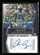 Amani Oruwariye 2019 SAGE HIT Autographs #A88 Penn State Nittany Lions