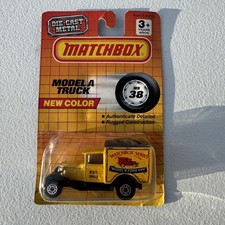 Vintage Matchbox Model A Truck Mb38 Yellow New Color Diecast Sealed