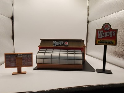 WENDY'S ASSEMBLED PRINT ON DEMAND S SCALE BUILDING-DIORAMA
