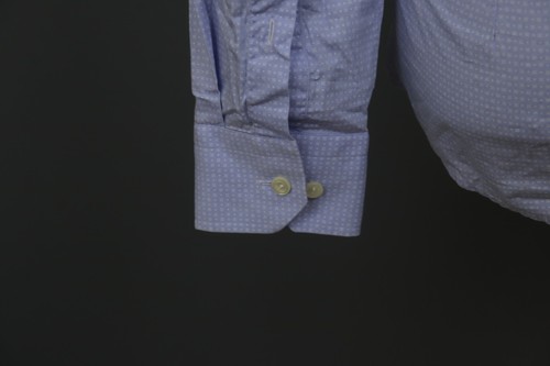 Eton Multicolor Cotton Slim Geometeric Print Button-Up Dress Shirt Size 38 / 15 - Picture 10 of 13