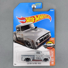 Hot Wheels Custom '56 Ford Truck Flat Gray HW Hot Trucks 2/10 108/365 2017