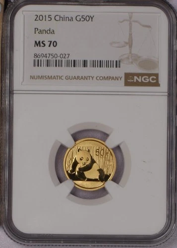 2015 Chinese Gold Panda 1/10 oz — photo from the most recent tracked eBay sale