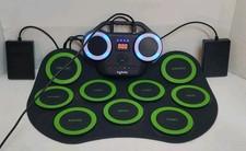 9-Pad Electronic Roll-Up Drum Kit Portable USB Practice Drum Set Electric