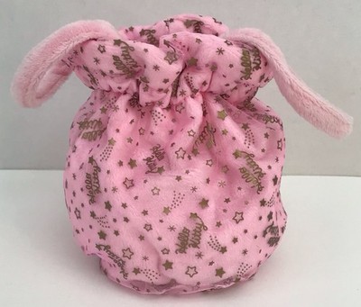 Sanrio Hello Kitty Pink & Gold Small Plush Bag With Handles 2013