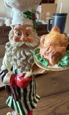 Vintage Chef santa 13 In Tall