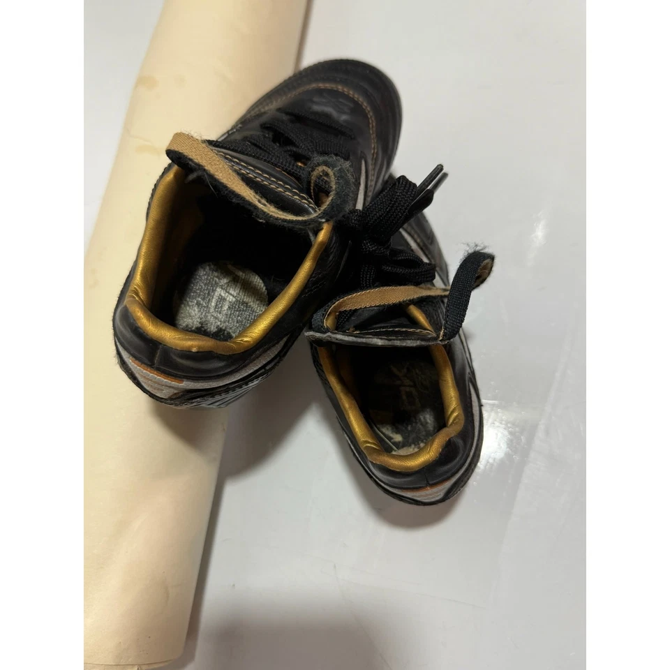 Botines de fútbol vintage Reebok Sprint Fit juvenil 10,5 negros zapatos Foto 2 de 4