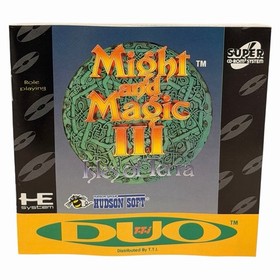 Might and Magic III 3 Isles of Terra (TurboGrafx CD, 1993) Complete Manual Map