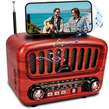 Radio Portatile Altoparlante Bluetooth, Piccola Radiolina Portatile AM/FM/SW Con