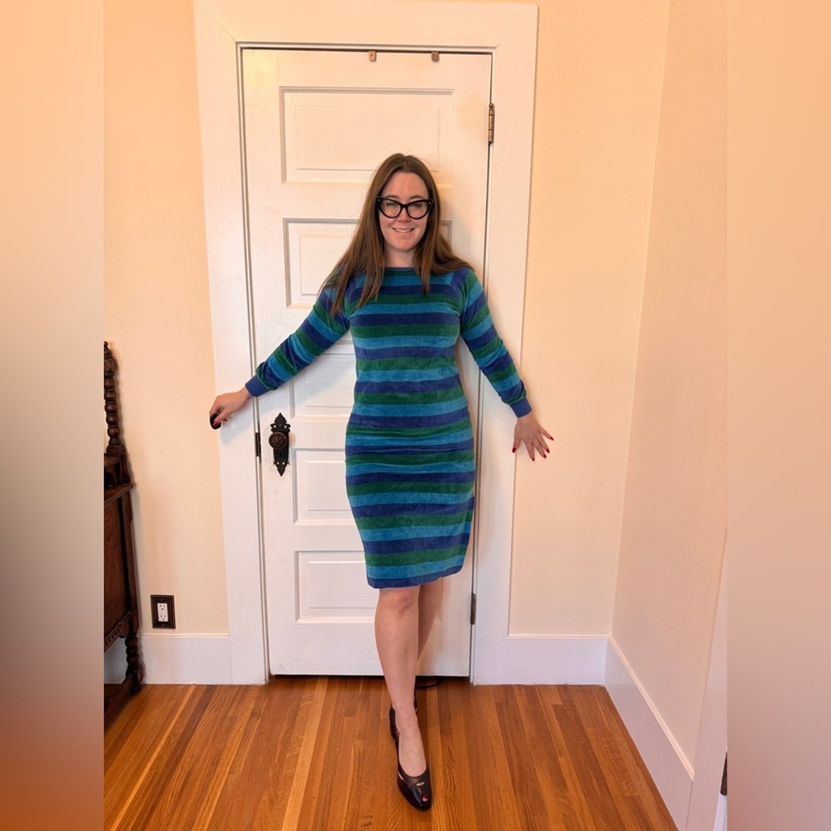 liz claiborne green dress Leslie Bottle Green Long-Sleeve Twisted Split Maxi Dress – Club L London